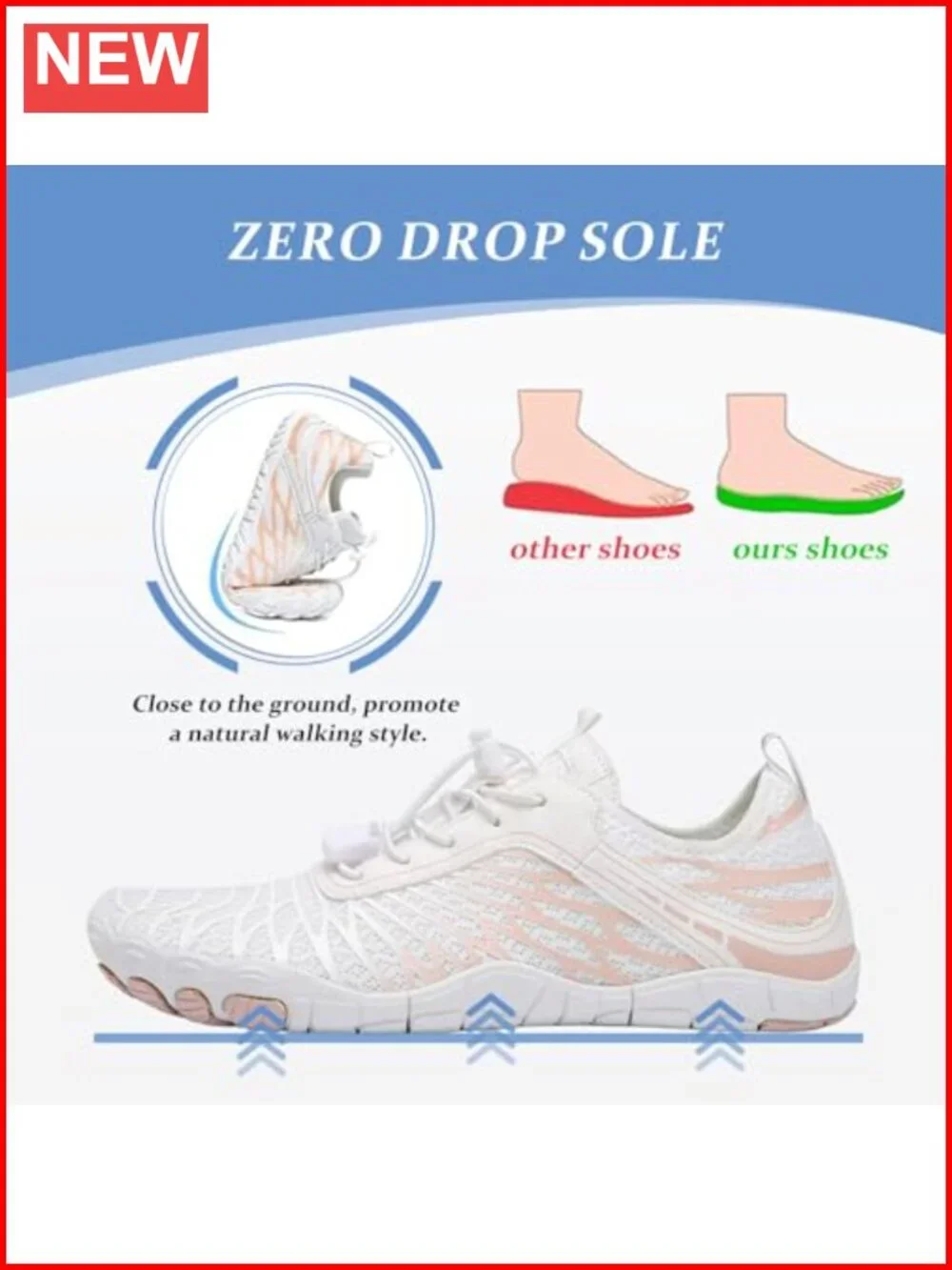 Barefoot Hiking Shoes Wide Toe Box Non-Slip Water Athletic Footwear Unisex